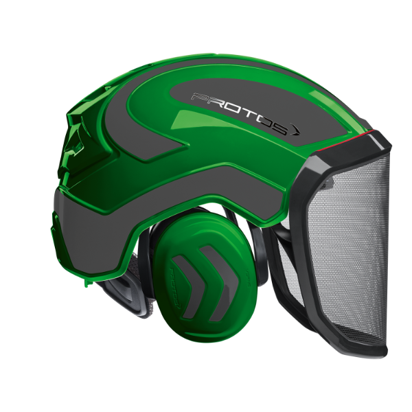 Protos Integral Forest Green / Grey Helmet