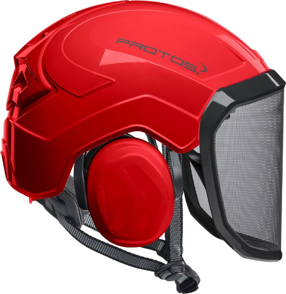 Protos Integral Arborist Red Helmet