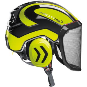 Protos Integral Arborist Black / Neon Yellow Helmet