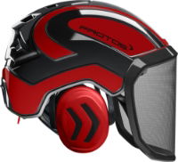 Protos Integral Forest Black / Red Helmet