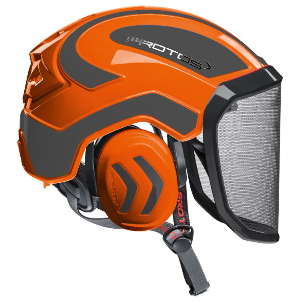 Protos Integral Arborist Orange / Grey Helmet